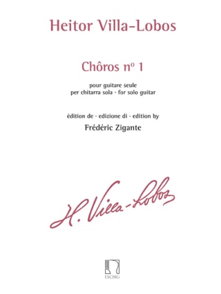 Chôros N° 1 - VILLA-LOBOS - Partition - Guitare